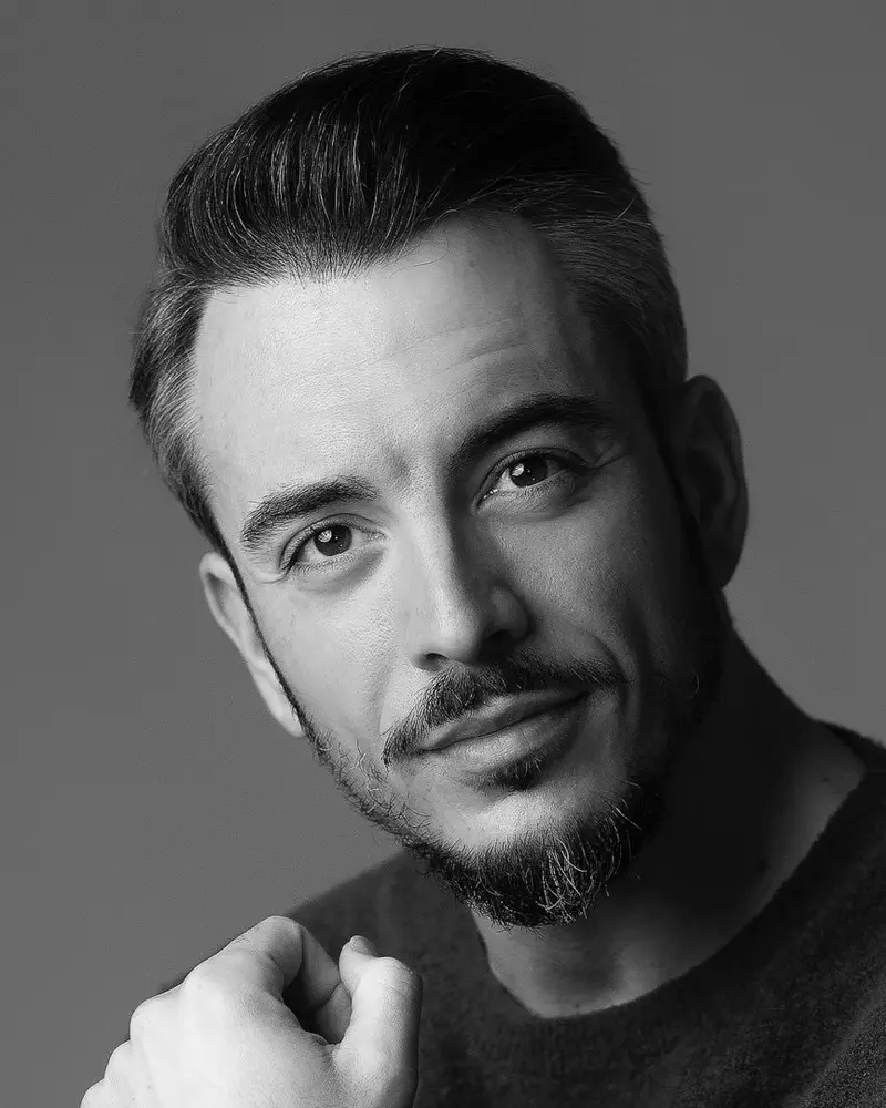 Giuseppe Verzicco, ritratto in bianco e nero